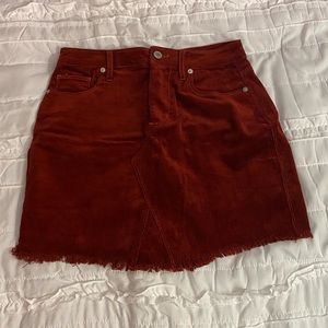 Corduroy Mini Skirt
